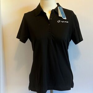 Travis Mathew Prestige 77  Crenshaw Black Polo Shirt Women’s Medium